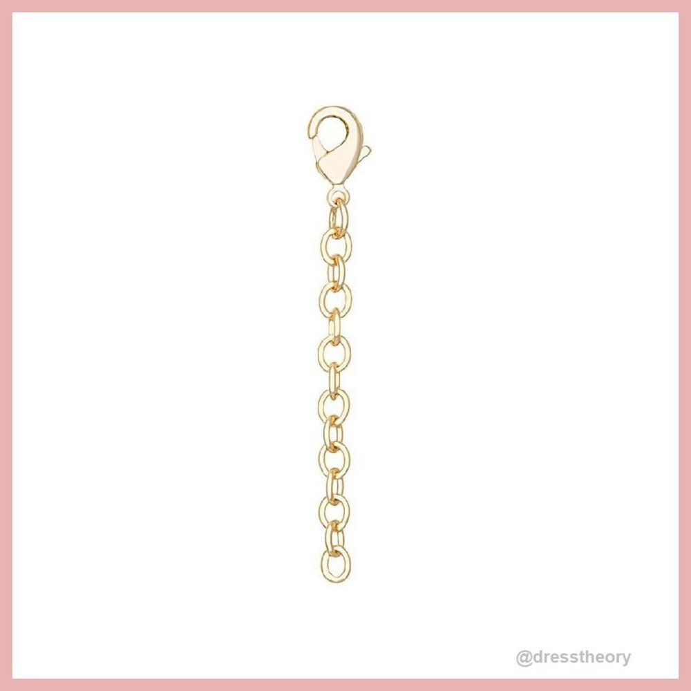 2 Inch Gold-Plated Necklace Extender With Lobster Clasp
